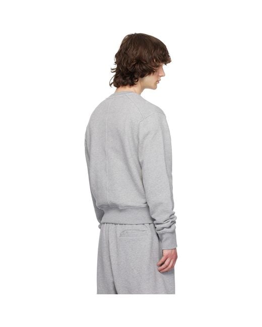 Entire studios Gray Pod Crew Sweatshirt for men