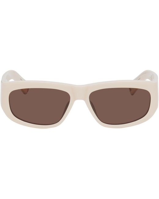 Jacquemus Black Off-white 'les Lunettes Pilota' Sunglasses for men