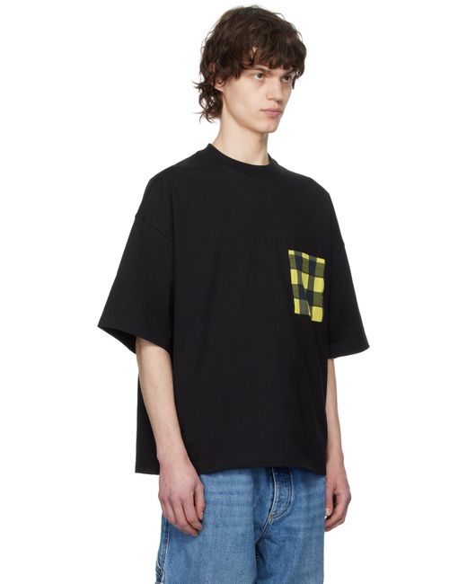 メンズ Bottega Veneta ブラック ソフトコットン ジャージ Tシャツ Black