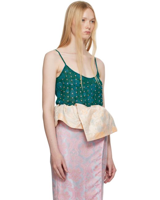 Dries Van Noten Multicolor Embellished Tank Top