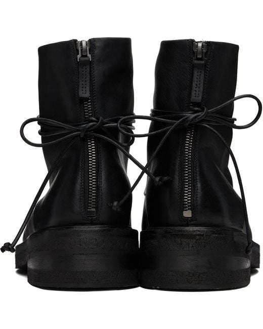 Marsèll Black Parrucca Combat Boots for men
