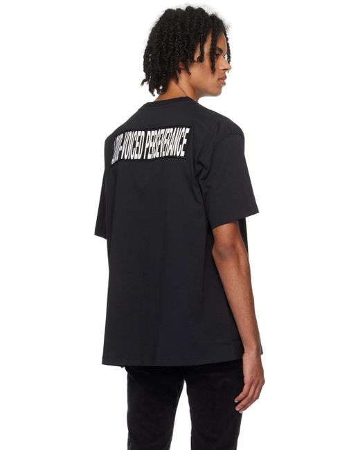 Raf Simons Black Fred Perry Edition T-shirt for men