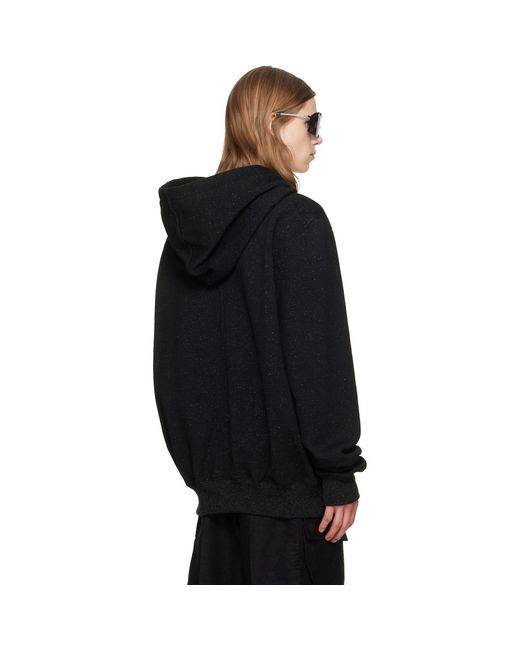 Rick Owens Black Tower Hoodie for men