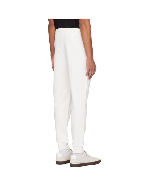 HUGO Black Cuffed Logo Print Sweatpants for men