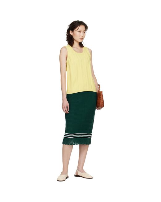 B.B. Wallace Green Kienholz Midi Skirt