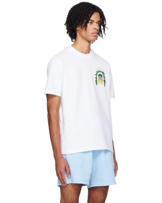 Casablancabrand White '' T-shirt for men