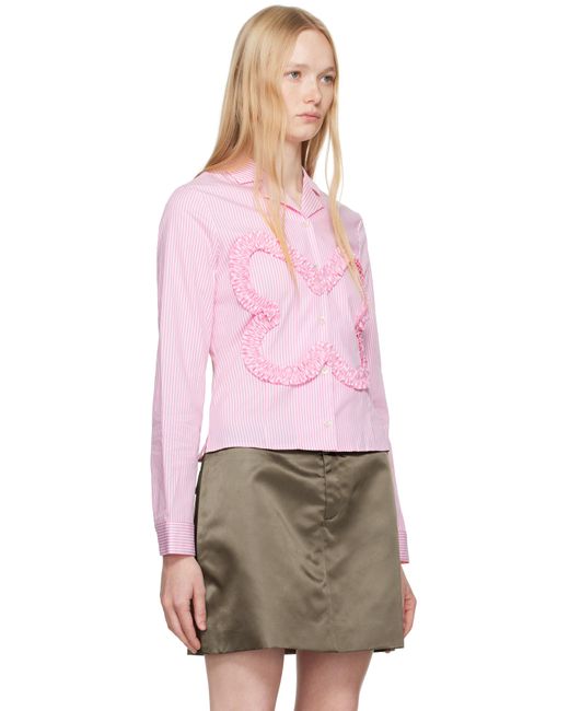 10/9終了SANDY LIANG Pink Papillon Shirt Sandy Liang Papillon Shirt in Pink | Lyst