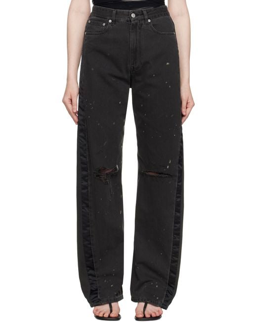 MM6 by Maison Martin Margiela ブラック ファイブポケット ジーンズ Black