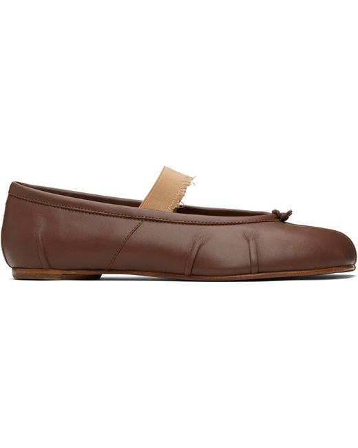 Maison Margiela Black Tabi Elastic Band Ballerina Flats