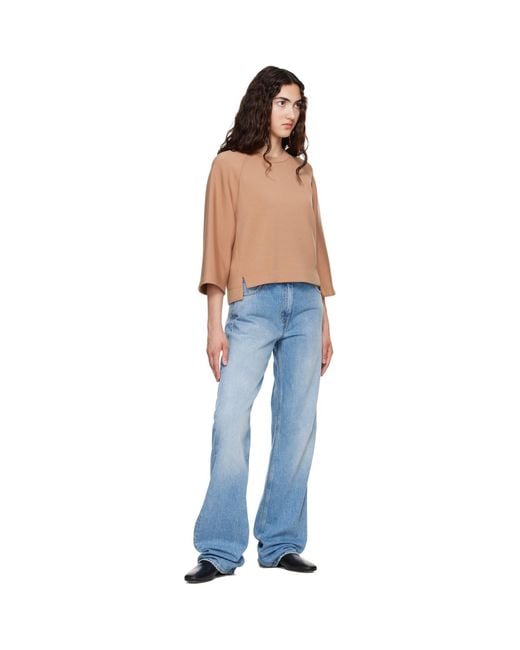 Weekend by Maxmara Blue Tan Vasto Sweatshirt