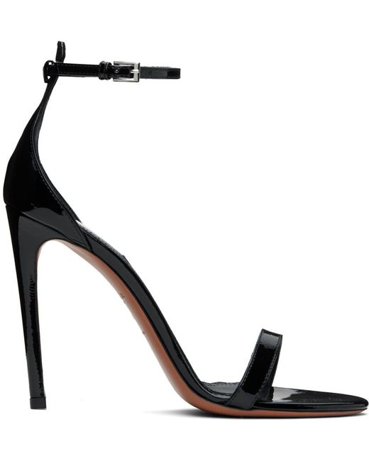 Alaïa sandales à talon aiguille es en cuir de veau Alaïa en coloris Black