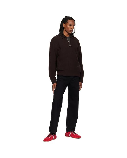 Wooyoungmi Black Straight Jeans for men