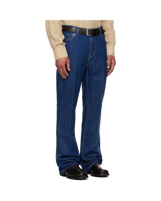 Our Legacy Blue Indigo 70s Cut Jeans for men