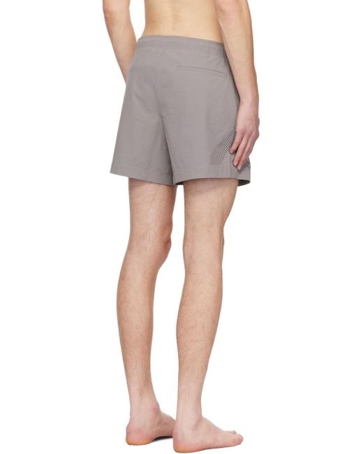 HELIOT EMIL Gray Intine Shorts for men