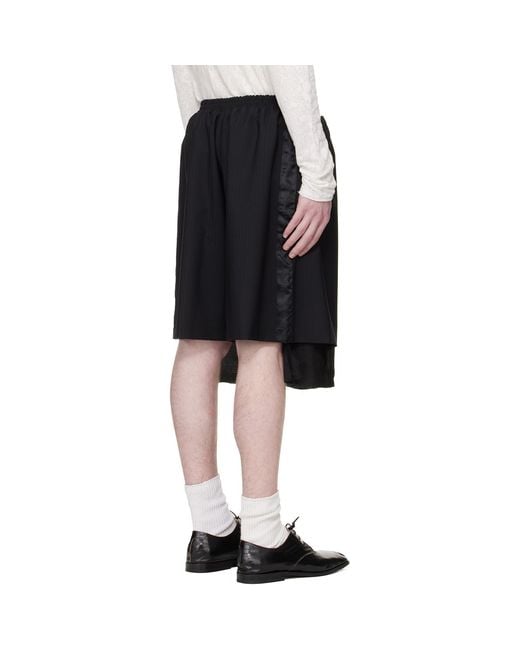 Edward Cuming Black Exploded Lining Shorts for men