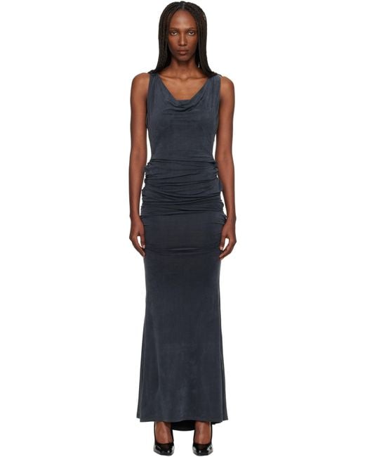 Vivienne Westwood Black Liz Jersey Maxi Dress