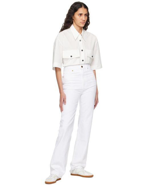Khaite White 'the Danielle' Jeans