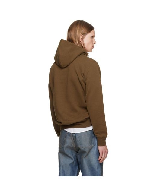 Polo Ralph Lauren Brown 'The Rl Fleece' Western-Logo Hoodie for men