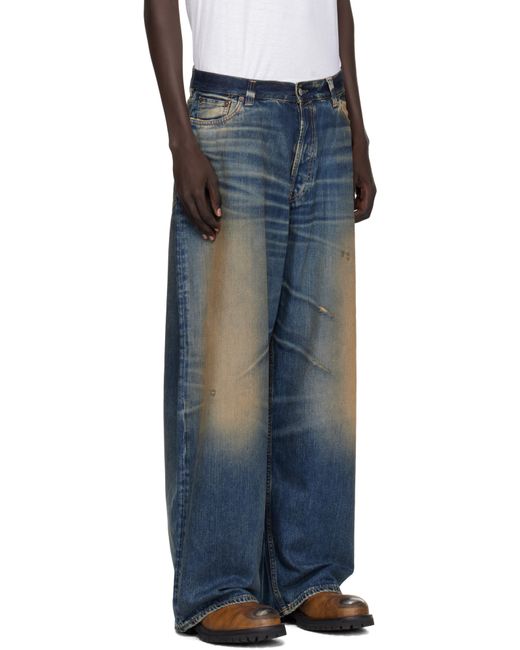 メンズ Acne ブルー 2023 ルーズフィット ジーンズ Black