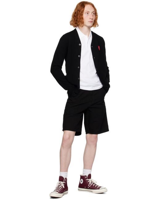 COMME DES GARÇONS PLAY Comme Des Garçons Play White Heart Patch Polo for men