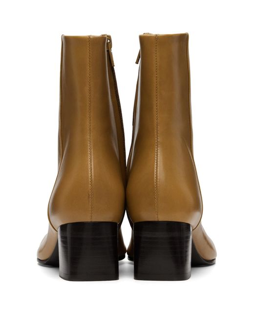 Lemaire Brown Tan Anatomic 55Mm Boots