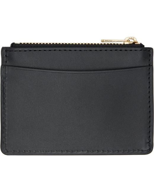A.P.C. Black Paris Card Holder