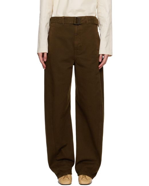 Lemaire Multicolor Brown Twisted Belted Jeans