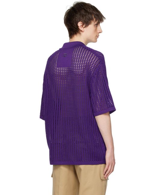 Wooyoungmi Purple Hardware Shirt for men