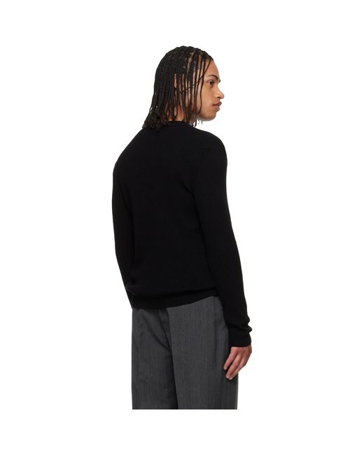 Our Legacy Black Compact Roundneck Sweater for men