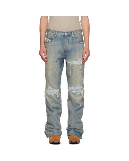 Amiri Blue Straight Flare Mx1 Jeans for men