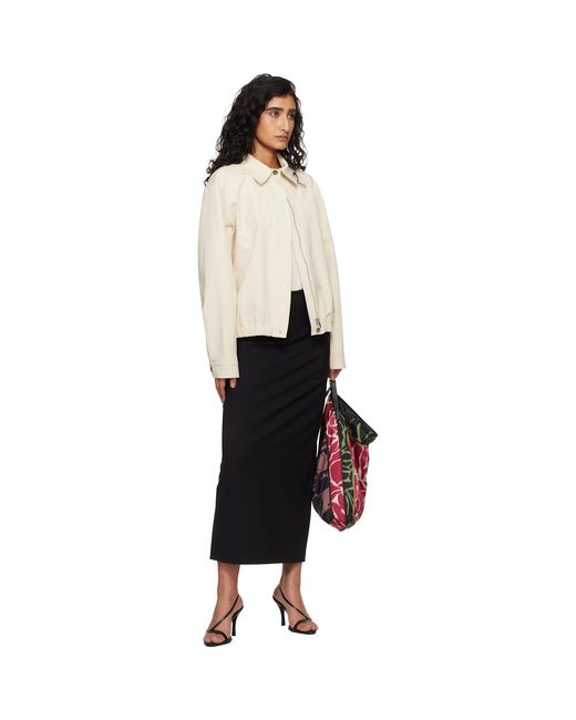 Loulou de Saison Black Samos Lds Grain De Poudre Maxi Skirt