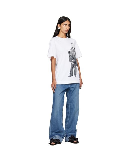 Simone Rocha White 'Pony Kid' Print T-Shirt