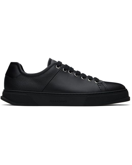 Ferragamo Black Low Cut Sneakers for men