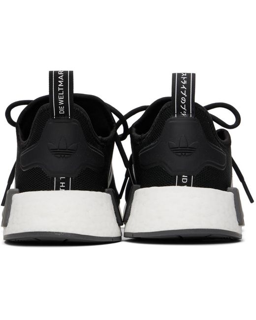 Adidas Originals Black & White Nmd_r1 Primeblue Sneakers for men