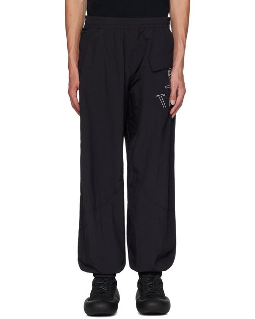 J.W. Anderson Black Twisted Cargo Pants for men