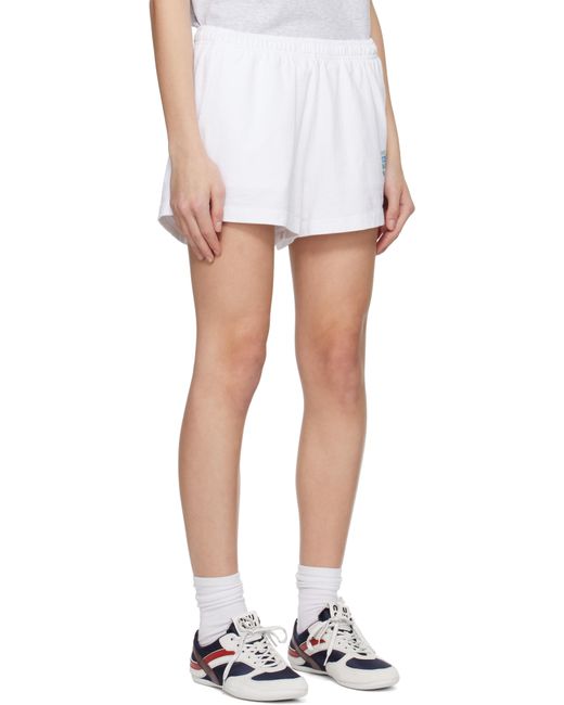 Sporty & Rich ホワイト 'La Marathon' Disco ショートパンツ White