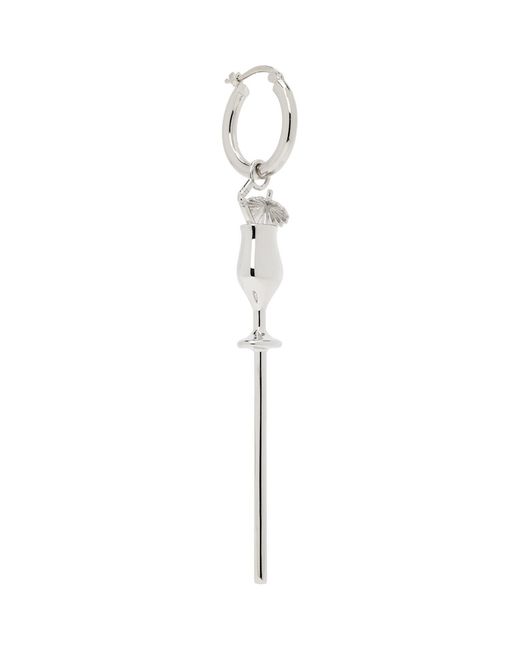 MM6 by Maison Margiela Black Cocktail Single Earring for men