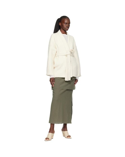 Lauren Manoogian White Off- Coto Cardigan
