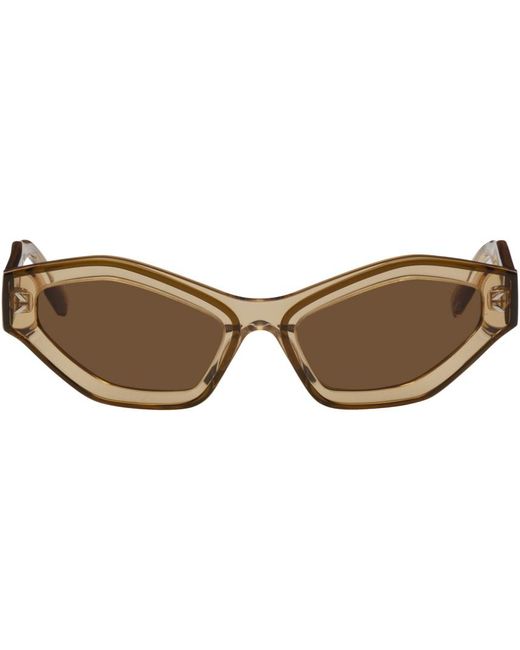 McQ Alexander McQueen Black Mcq Beige Cat-eye Sunglasses