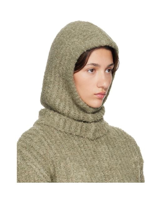MM6 by Maison Margiela Green Logo Balaclava
