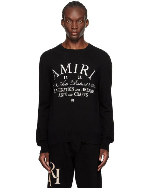 Amiri Black 'Arts District' Sweater for men