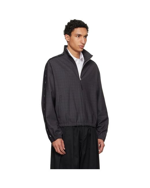 Moschino Blue Logo Tape Jacket for men
