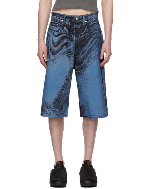 CAMPERLAB Distorted Print デニムショートパンツ CAMPERLAB Distorted Print Denim Shorts in Blue for Men | Lyst