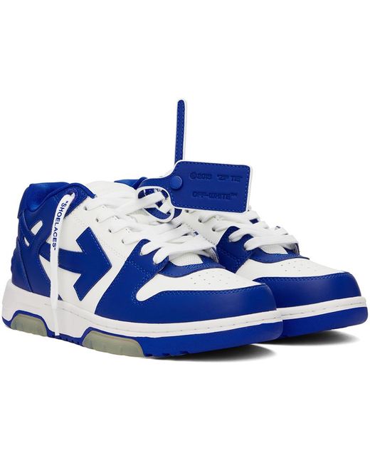 Off-White c/o Virgil Abloh Blue Off- & White Out Of Office Sneakers for men