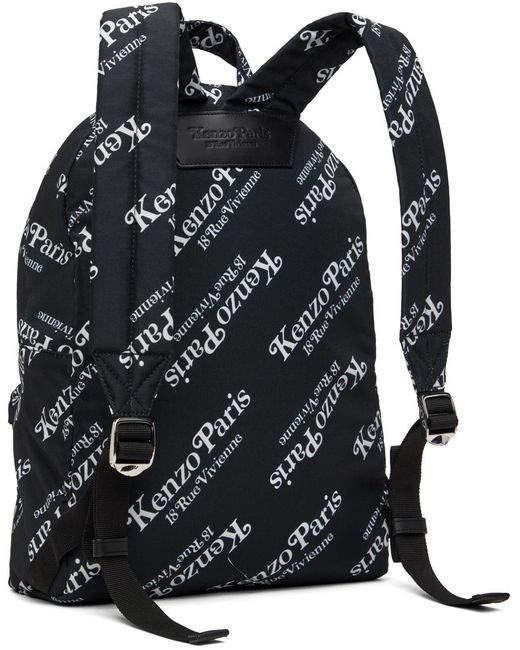 KENZO Black Verdy Edition Paris Backpack