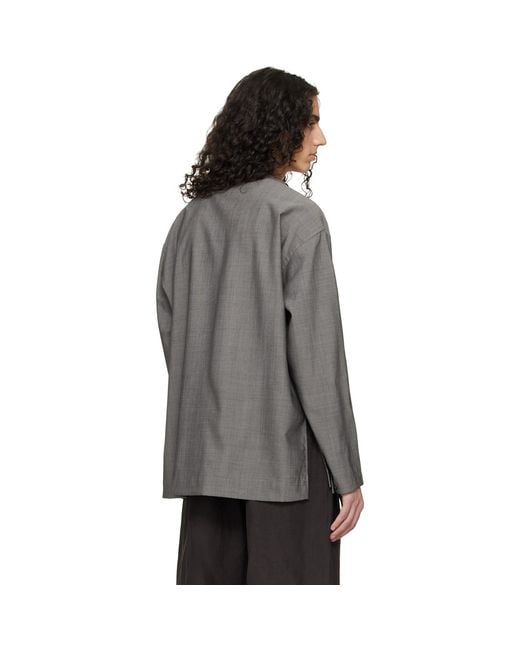 Studio Nicholson Black Karst Shirt for men