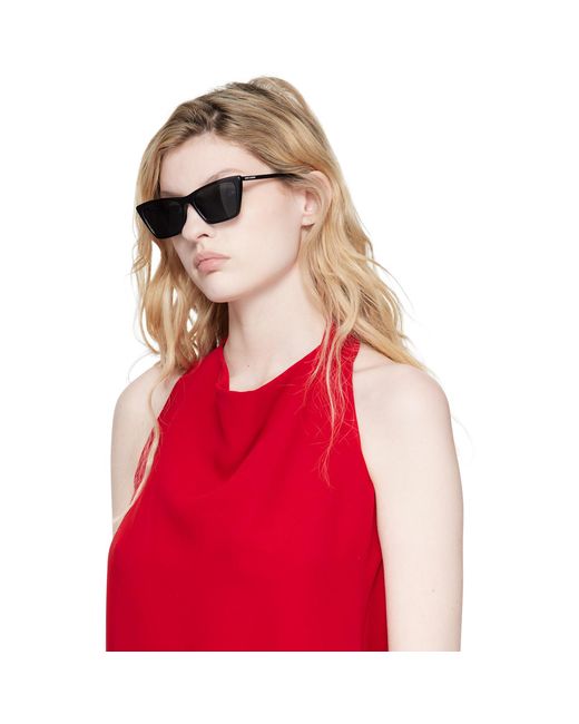 Saint Laurent Black Sl 737 Mica Thin Sunglasses