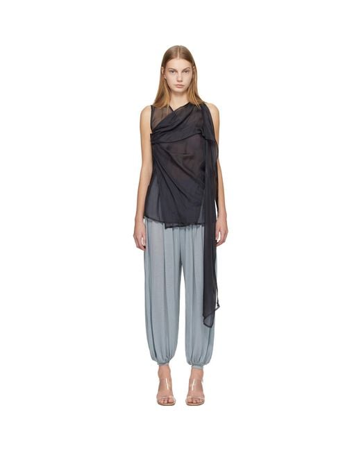 Belle Anna Black Vale Top