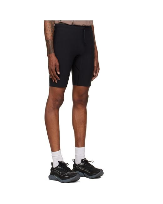 On Shoes Black Zero Half Tight Running Shorts for men