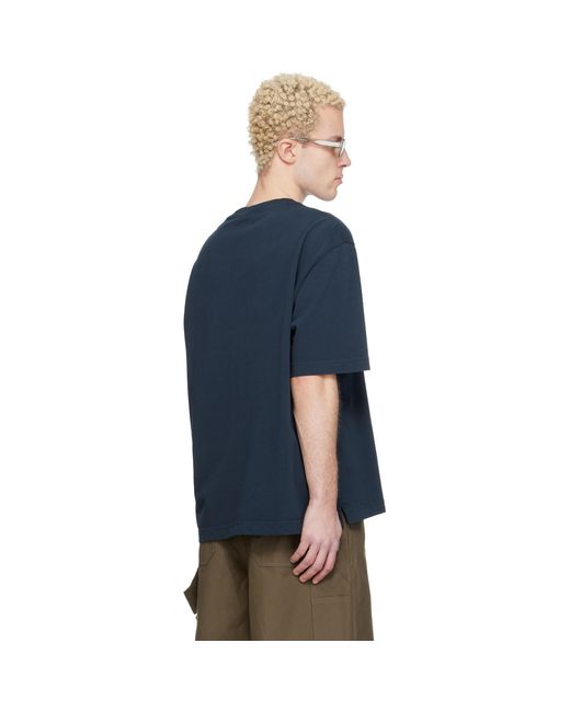 Maison Kitsuné Blue Fox Head Oversize T-Shirt for men